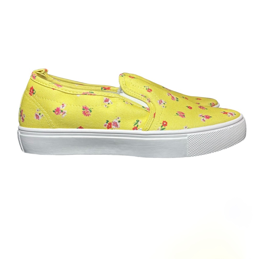 Asos Wide Fit Slip On Floral Print Sneakers Size 7